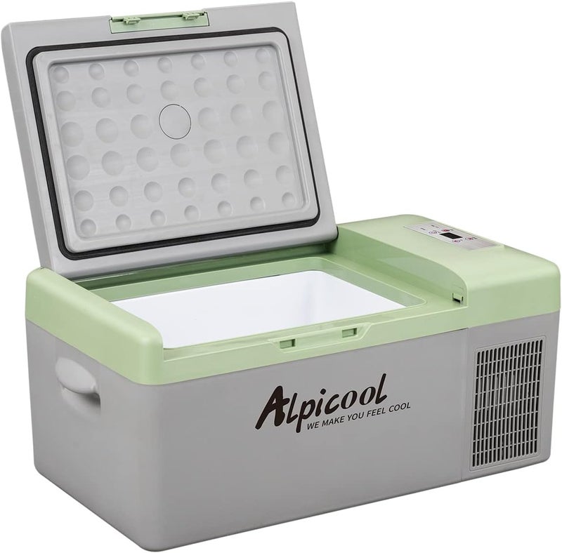 Alpicool Y16T Portable Fridge 12 Volt Car Refrigerator 16 Quart Freezer for Fishing, Camping, RV, Truck, Boat-12/24V DC - Image 1